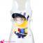 White summer style printed Minions tank tops ladies wholesale