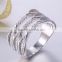 Open ring adjustable sterling silver rings antique silver ring