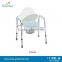 cheap price hospital folding commode chair for elderly without wheels