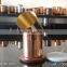 Private label brand logo choise new design brass copper candle jar