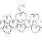 10-loop Belt Tie Bra Scarf Hanger and Multi-Purpose Closet Space Saving Organizer Holder, Chrome