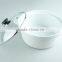 Great White Ceramic Cooking Pot With Two Handles, Porcelain Tureen With glass cover