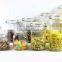 Airtight glass candy jar with clip top