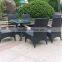Rattan Outdoor/living Room Furniture PE Rattan Dining Sets for 6 Persons