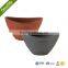 large morden plain round coloful indoor large tree competitive plastic planter recycled durable supplier