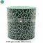 Green Mercury Glass Pillar Christmas Candle Holder