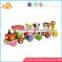 Wholesale educational wooden pull car toy new product baby wooden pull car toy W05B054