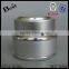 10/15/30/50g silver aluminum cream jar face cream aluminum cream jar with white glass inner jar