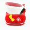 2016 new product Cheap Christmas Decorations Flocking Boots Candy Boots Christmas Socks Creative Gift
