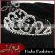 H172-020 floral crystal silver tiara Flower Tiaras Silver Hair Accessories