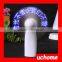 UCHOME Mini Hand Held LED Light Fan Battery Operated Customized Message LED Mini Fan