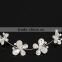 Factory sales directly bride hair jewelry high end zinc alloy bride headbands Fashion crown design bride rubber band