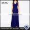 MGOO Hot Selling OEM/ODM Custom Logo Blue Maxi Dress Elegant Evening Vestidos Women Chiffon Clothing #25206029