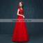 MGOO Cheap Price Wholesale Red Lace Long Prom Dress Ladies Elegant Chiffon Evening Dinner long Dresses Handmade 2040