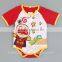 New Arrival Wholesale 100% cotton plain color baby romper short sleeve baby summer rompers