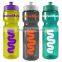 USA Made 28 oz Transparent Sports Bottle With Push And Pull Lid - BPA/BPS-free, FDA compliant and comes with your logo