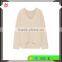 Knitted Wool Sweater Design for Women V-neck Back Length Blank Poncho