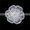 Polyester & Acrylic Patches DIY Scrapbooking Craft Flower White Custom Appliques