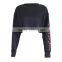 B40999A 2017 autumn fashion crop tops women short star sweatshirt