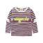 Autumn Spring Kids Boy Long Sleeve Stripe T-shirt Child Tops