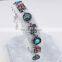 Traditional Multi Color Gemstone 925 Sterling Silver Jewelry Bracelet, Dubai Jewelry bracelet, Handmade Silver Jewelry