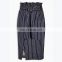Knitted Stripe Midi Office Ladies Pencil Universal Side Skirts Designs