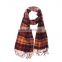 Wholesale yarn dyening tartan check plaid pashmina shawl fashion scottish ladies winter cashmere scarf