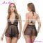 Fast Shipping Girls Black Slips Nightdress Mini Babydoll Sexy Lingerie