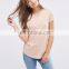 fashion design your own t shirt custom printed women long sleeve t shirt