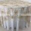 TC219A cheap gold banquet table overlays wedding