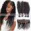 8A virgin hair deep wave wholesale hair salon bundles with lace closure