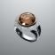 Sterling Silver 14mm Rose Quartz Cerise Ring for Women