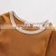 Natural Cotton Rib Onesie Ribbed Long Sleeve Solid Baby