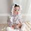Infant and young girl Korean version of small baby floral lotus leaf princess wind bag fart clothes newborn triangle climbing