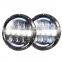 Day Time Running headlight Angel Eye DRL 105W Led Round 7 inch Led Headlight for jeep for harley