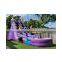 Purple Inflatable Water Slides Pool Commercial Slip Slide For Kids