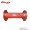 epoxy coating ductile iron pipe fitting double flanged bend connect flange