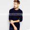 Navy cashmere wool sweater pullover for men