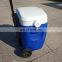 18L insulation Ice cooling box family  travel camping  Plastic trolley rolling cooler box with wheels