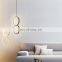 Simple Creative Bedside Ring Chandelier Acrylic Lamp Shade LED Pendant Light