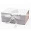 Custom decorative paper cardboard white Christmas gift boxes with magnetic lids