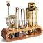 Mixology Bartender Kit 10-Piece Bar Tool Set with Stylish Bamboo Stand Home Bartending Kit and Martini Cocktail Shaker Sets