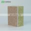 Decorative High Quality Prefab Interior Insulated Fireproof Rock Wool Board Rock Wool Sandwich Wall Panel