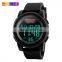 SKMEI 1218 Sports LED Digital Wristwatches Chronograph Men 12 / 24 Hours Silicone Strap Clock Waterproof Watches