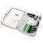 16 Cores 2 In 16 Out Abs Ip65 Outdoor Ftth Waterproof Uncut Design Midspan Access Port Optical Fiber Distribution Box