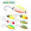 JOHNCOO Copper Spoon Metal Lure 3.2g 3.0g Colorful Spoon Bait Fishing Lure Trout Single Hook