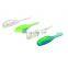 JOHNCOO 12pcs/bag Pesca 5cm 1g Soft Fishing Lure Double Color Lures Saltwater Thin Tail Soft Lure