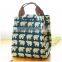 Reusable soft cotton canvas tote lunch bag insulated  bento cooler bag wholesale