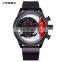 SINOBI Chronograph Men's Watch Stop Watch Silicone Band Sub-dial Multifunctional Chronograph Sport Watch Quartz Movement S9690G
