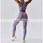 Wholesale Tik Tok Athletic Clothing Ladies Gym Fitness Sport Workout Clothes Activewear Seamless Women Jogger Wear Yoga Suit Set